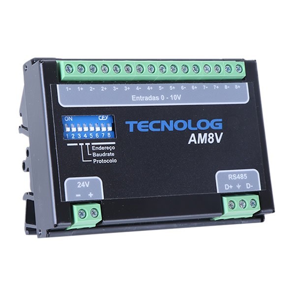 Módulos Modbus de entrada 0-10V - AM8V