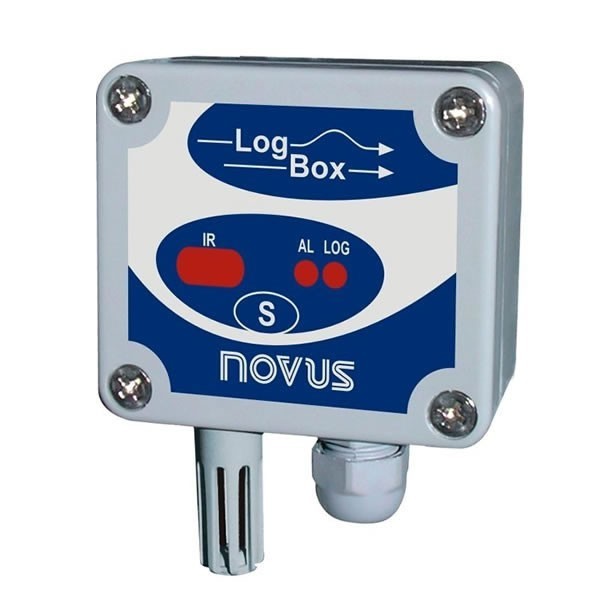 Registrador de Temperatura e Umidade Novus LogBox-RHT